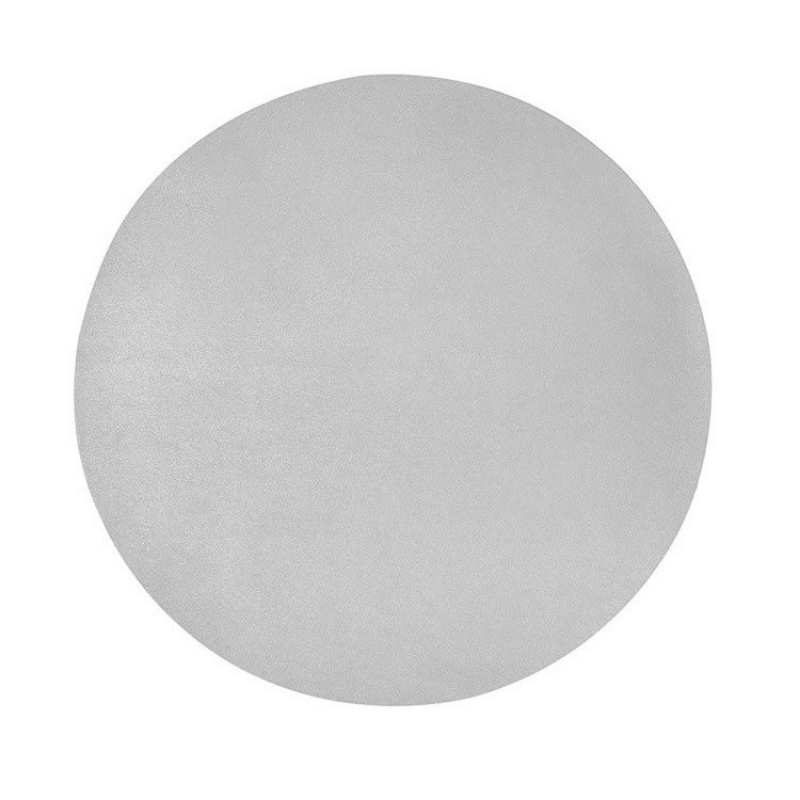Studio Leather Silver Round Placemat