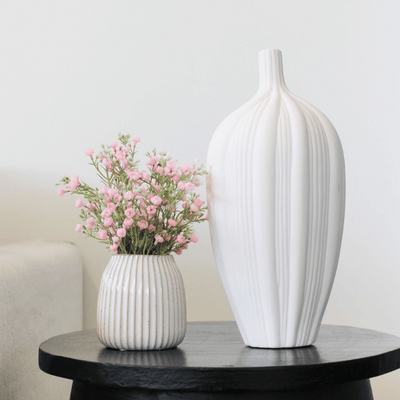 Small Stripe Ribbed Vase