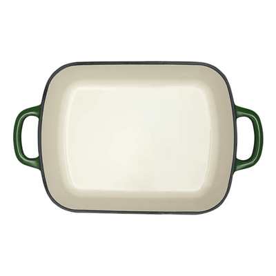 Green Cast Iron Roaster