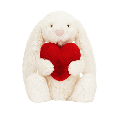 Bashful Red Love Heart Bunny