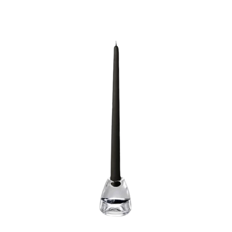 12" Taper Candle, Black