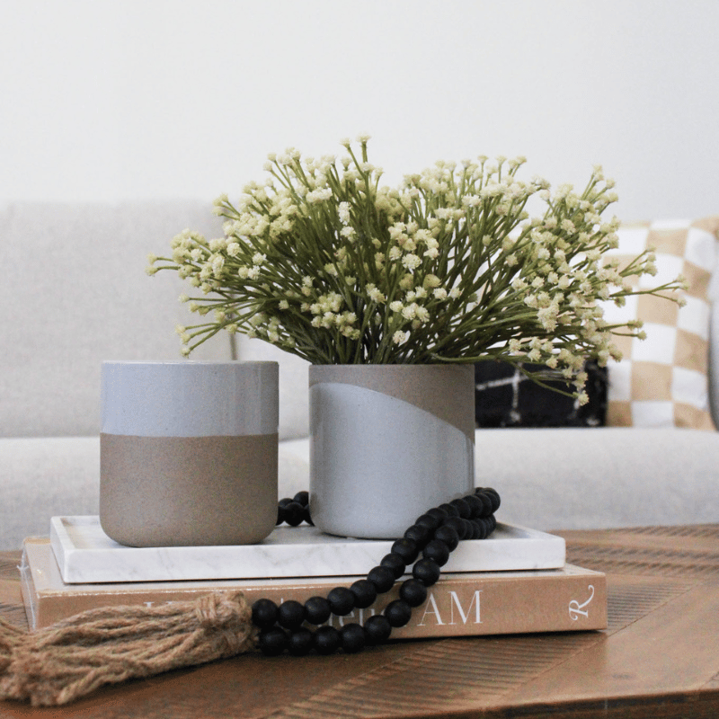 White Dip Glaze Planter