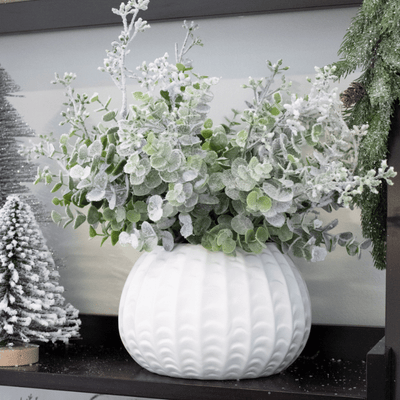 White Demi Planter