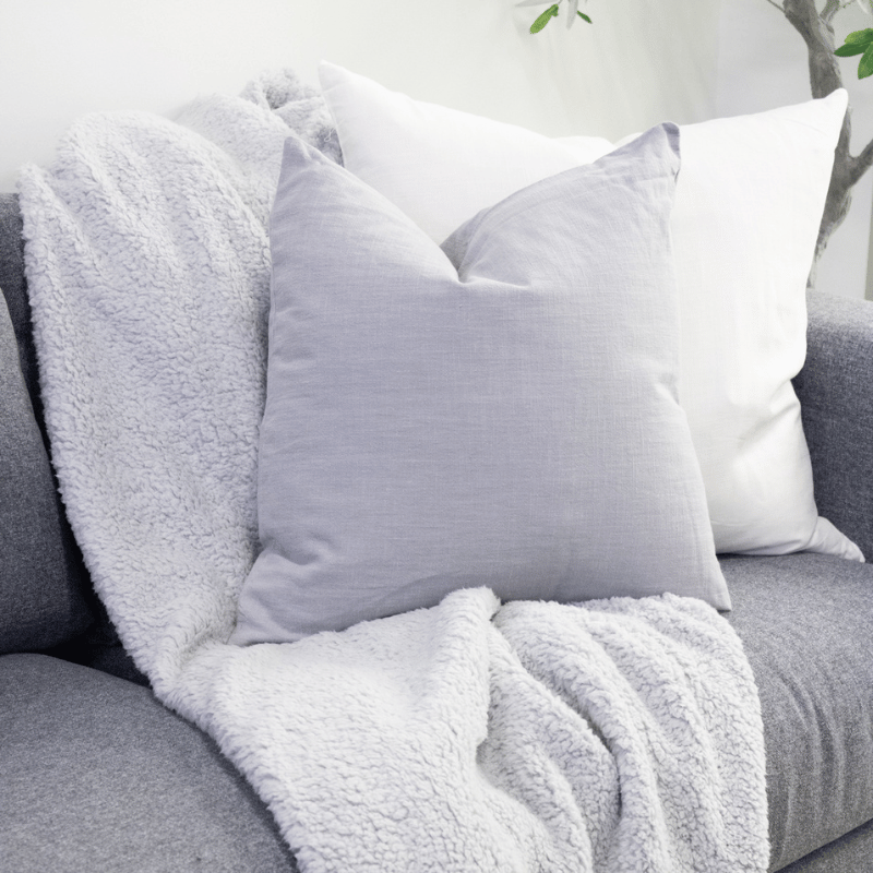 Steel Grey Sarina Linen/Cotton Pillow