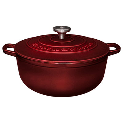 Merlot Cast Iron Deep Casserole Pot