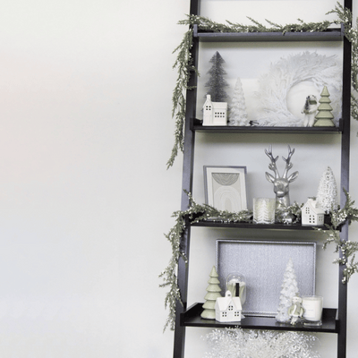 Frosted Pearl LED Trees - Set of 2