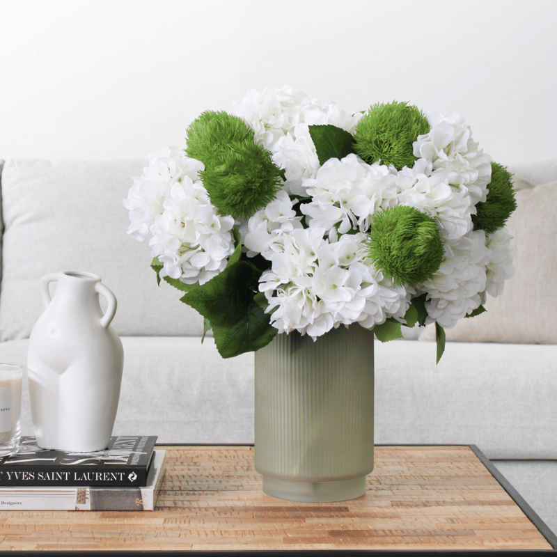 White Hydrangea Bush