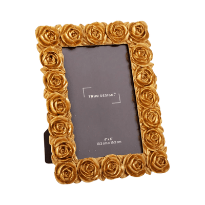 4"x6" Gold Rose Frame