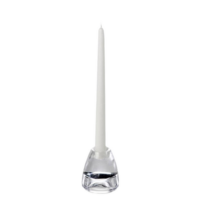 10" Taper Candle, White
