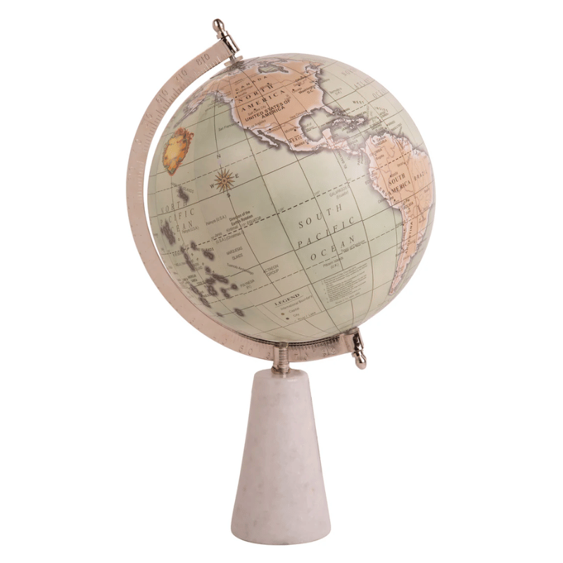 Marble Base Globe