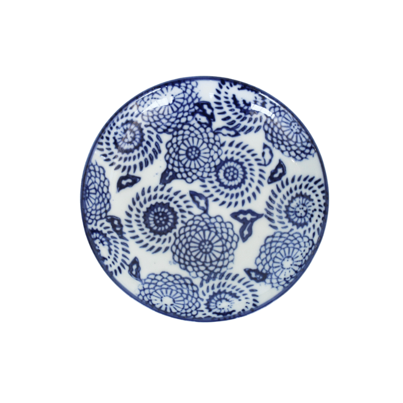 Bohemian Blue & White Shallow Dish