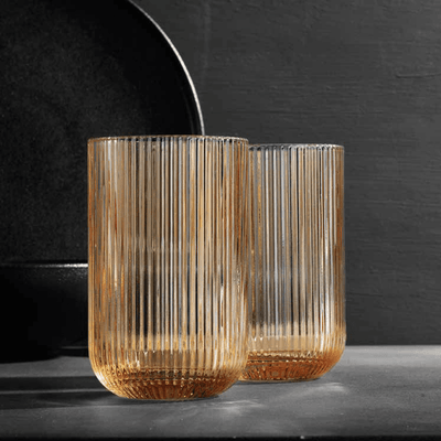 Celeste Amber Highball Glass