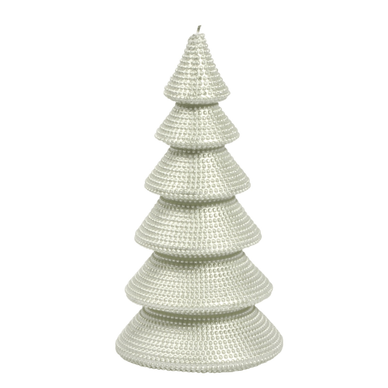 Metallic Green Large Tree Candle