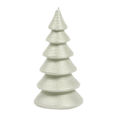 Metallic Green Large Tree Candle