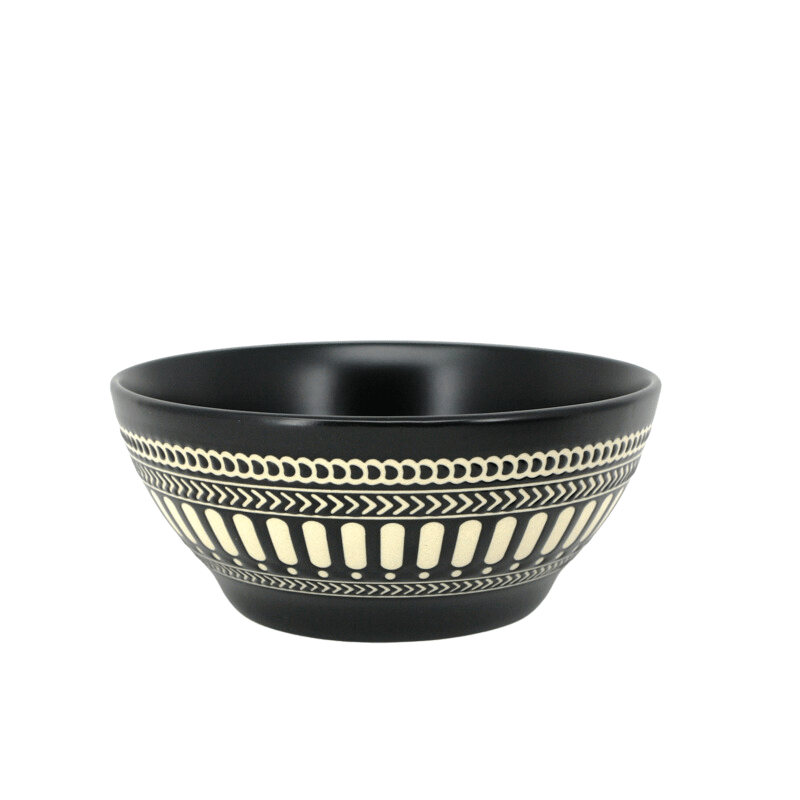 Black Batik Dining Bowl