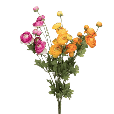 Yellow Peony & Bud Spray