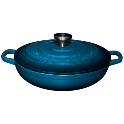 Blue Cast Iron Braiser