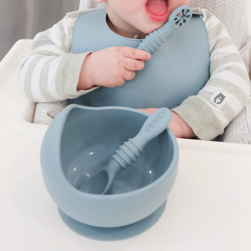 Infant Training Spoons - Dusty Teal