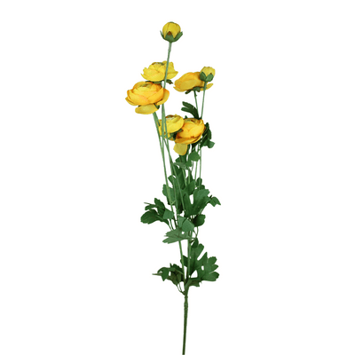 Yellow Peony & Bud Spray