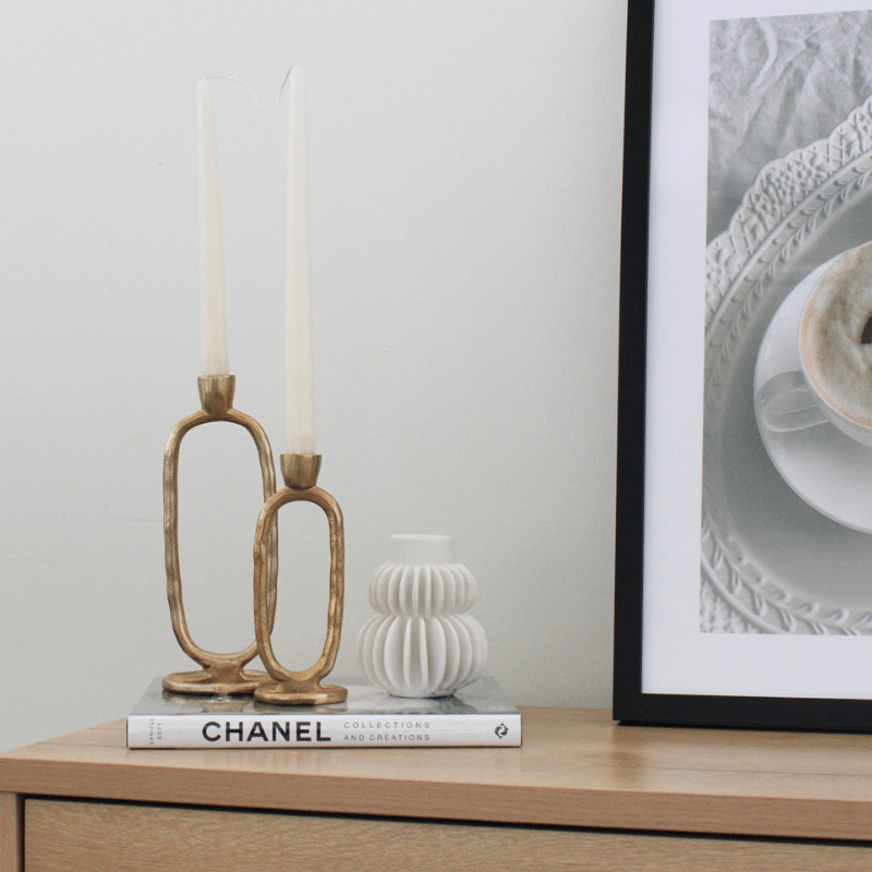 12" Taper Candle, Ivory