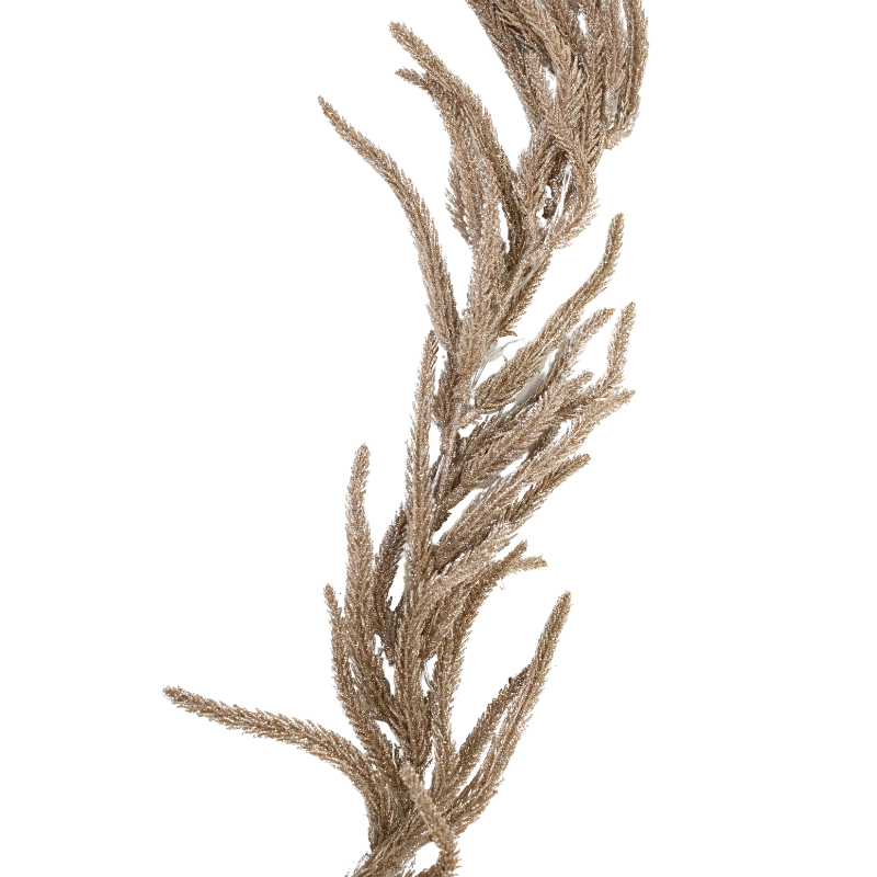 Frosted LED Gold Holiday Garland