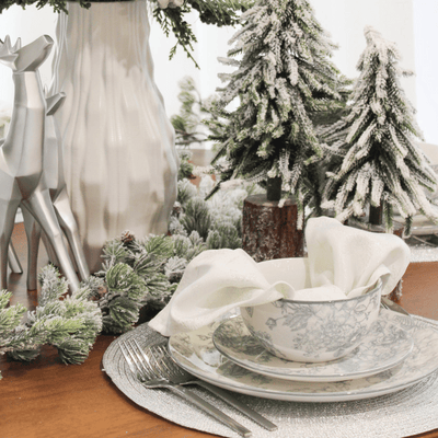 Metallic Snowflake Napkins - Set of 4