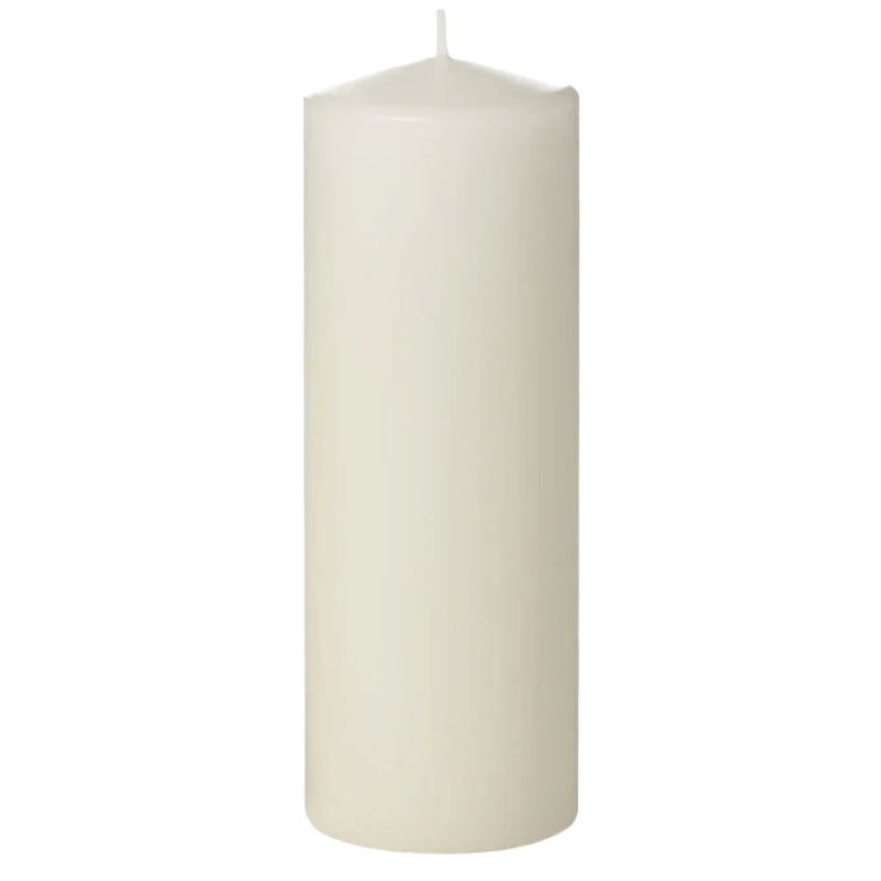 3" x 8" Pillar Candle, Ivory