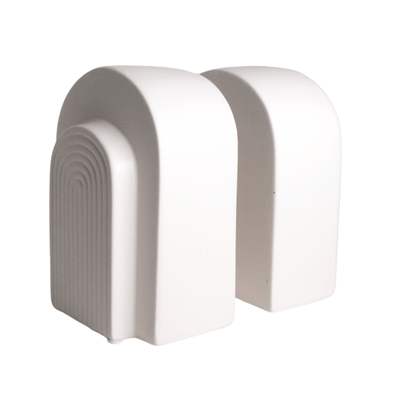 White Arch Bookends - Set of 2