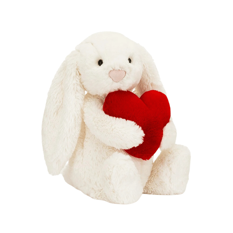 Bashful Red Love Heart Bunny