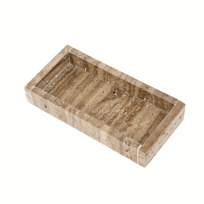 Small Rectangular Travertine Tray