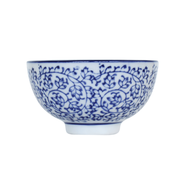 Vine Blue & White Rice Bowl
