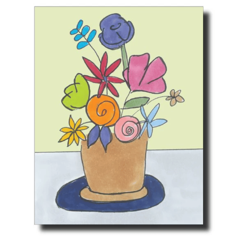 Flower Pot Greeting Card