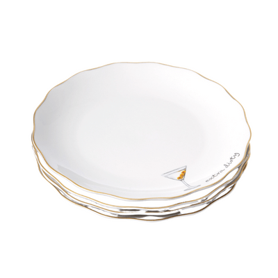 Extra Dirty Appetizer Plates - Set of 4