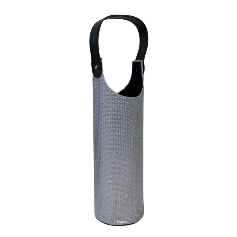 Silver Diamonds Bottle Carrier with Handle