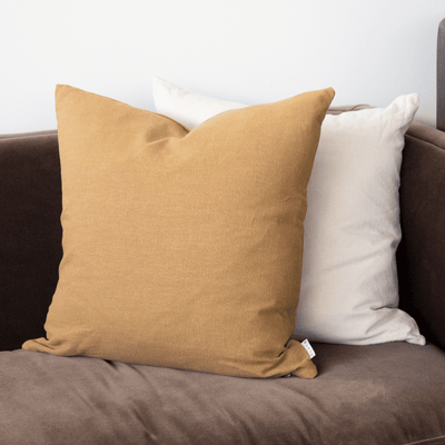 Cinnamon Sarina Linen/Cotton Pillow