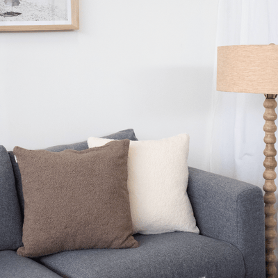 Café Brown Teddy Fur Pillow