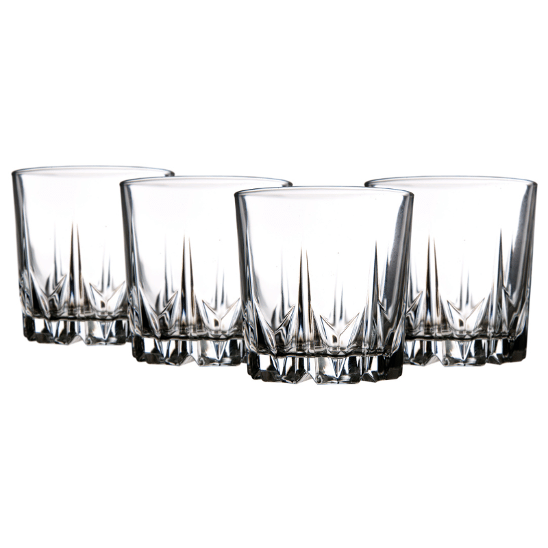 Grand Diamante Double Old-Fashioned Glasses - Set of 4