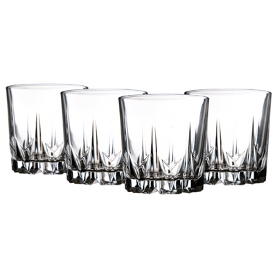 Grand Diamante Double Old-Fashioned Glasses - Set of 4