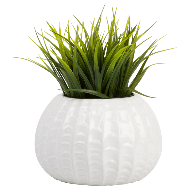 White Demi Planter