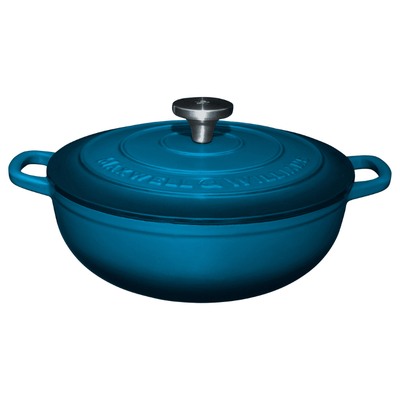 Blue Cast Iron Casserole Pot