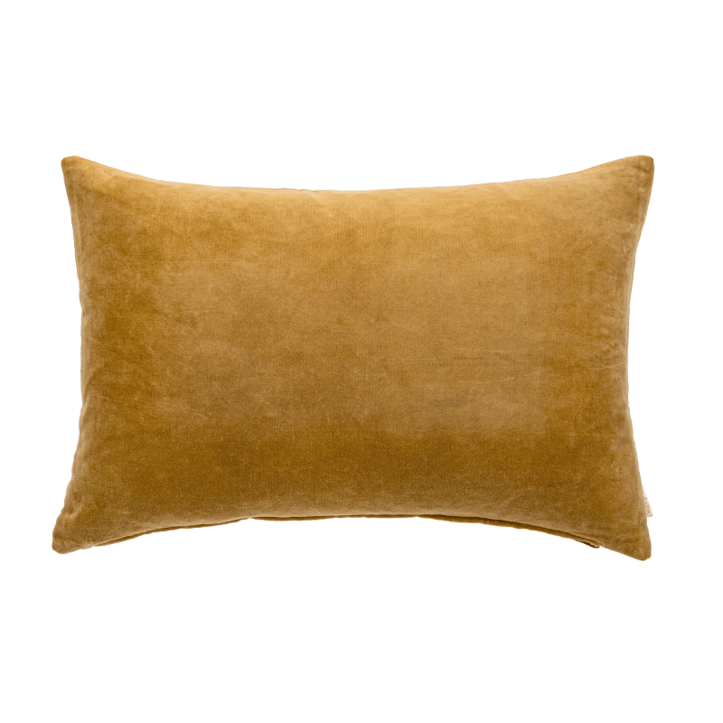 Camel Vera Velvet Lumbar Pillow