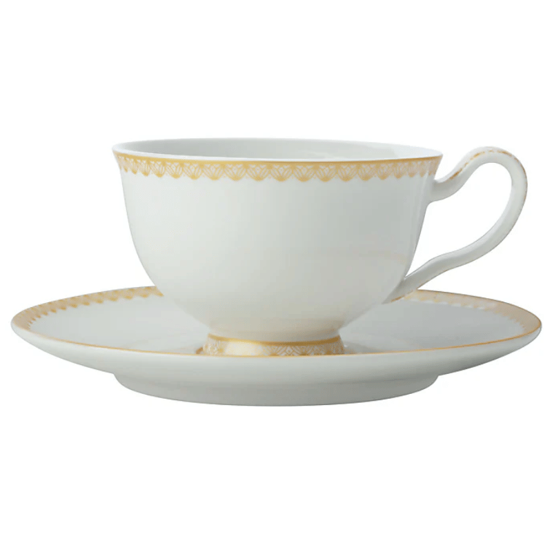 Gold Accent Cup & Saucer