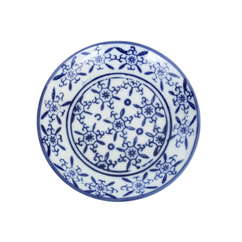 Cross Blue & White Shallow Dish