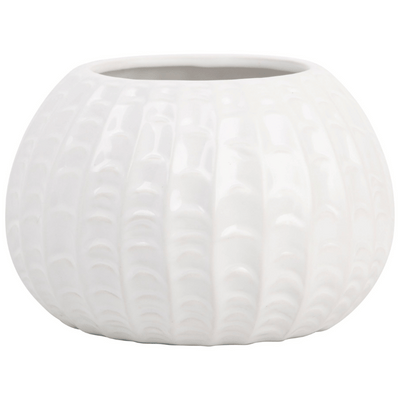 White Demi Planter