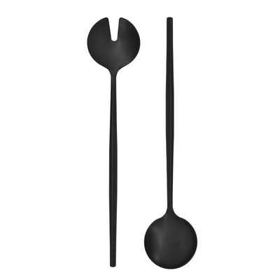 Black Salad Servers - Set of 2