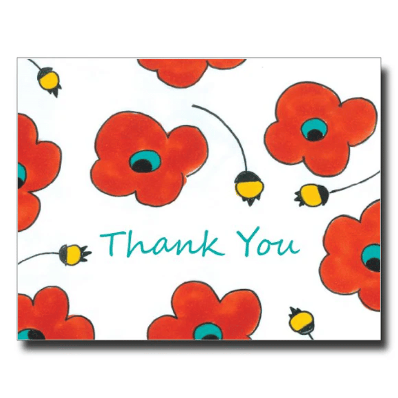 Thank You Poppy Greeting Card