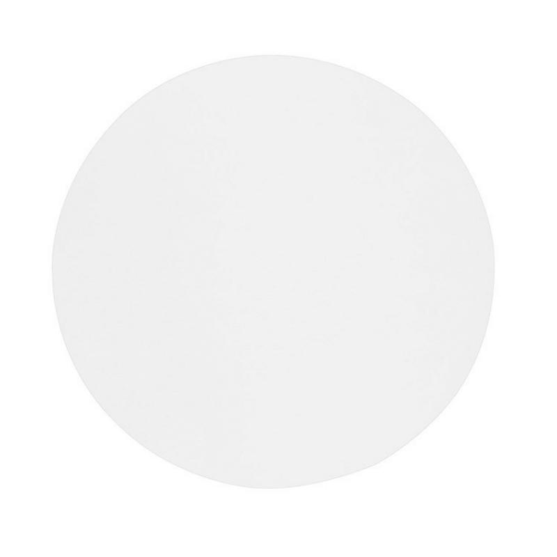 Studio Leather White Round Placemat