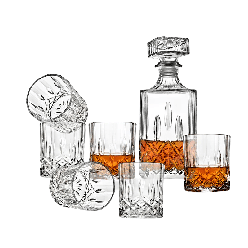 7-Piece Tear Drop Whiskey Set