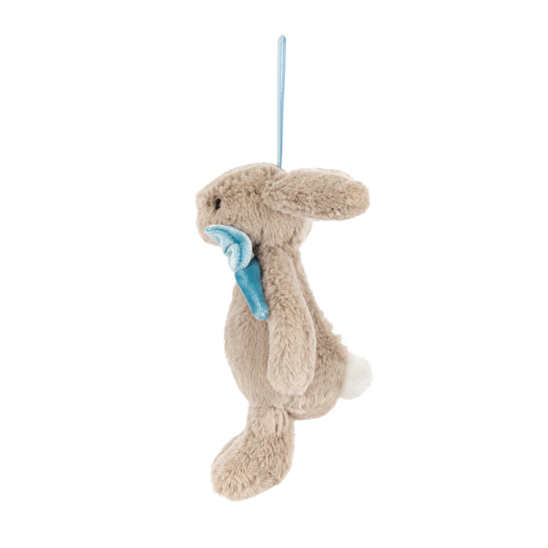 Bashful Beige Bunny Ornament