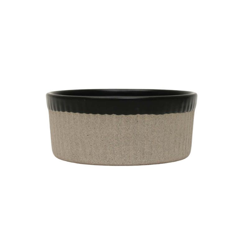 Large Black Artisan Ramekin